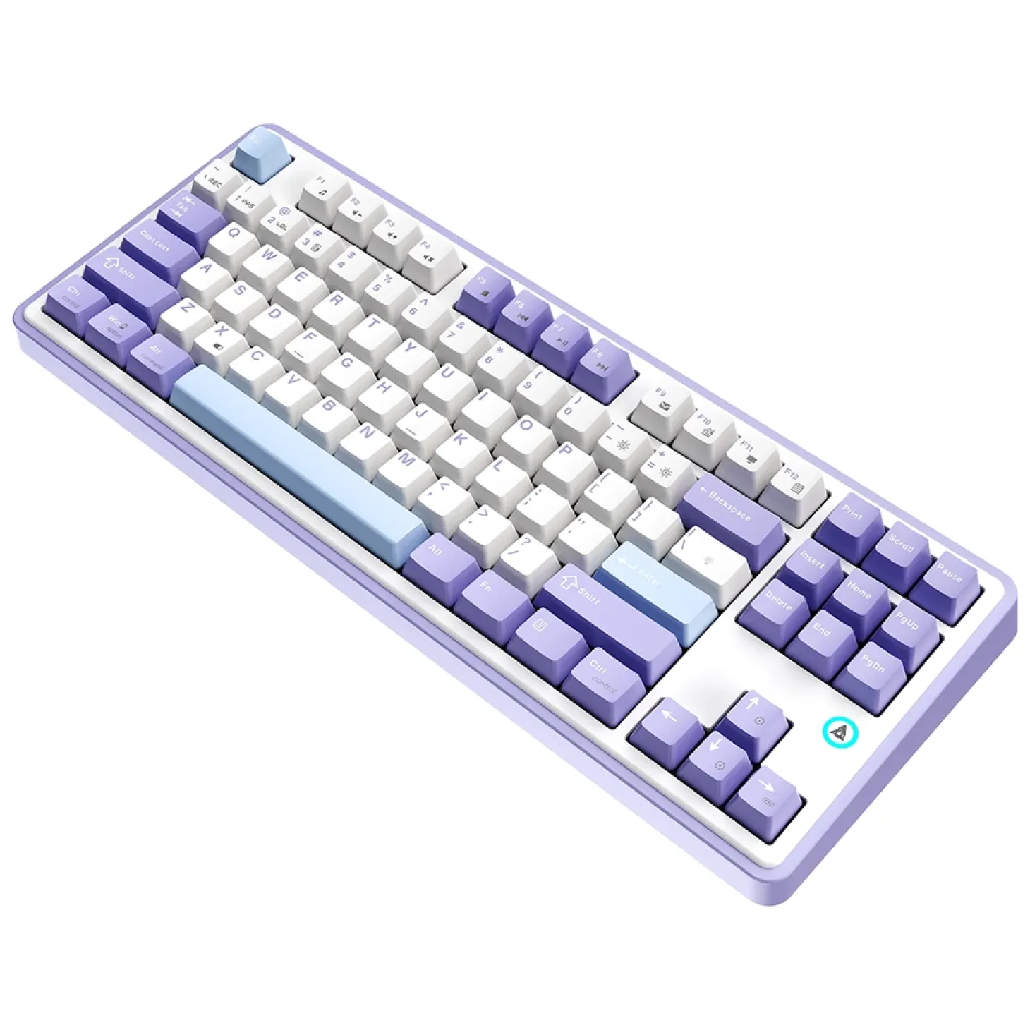 Ajazz AK870 Magnetic ANSI US Blanc Bleu Rose
