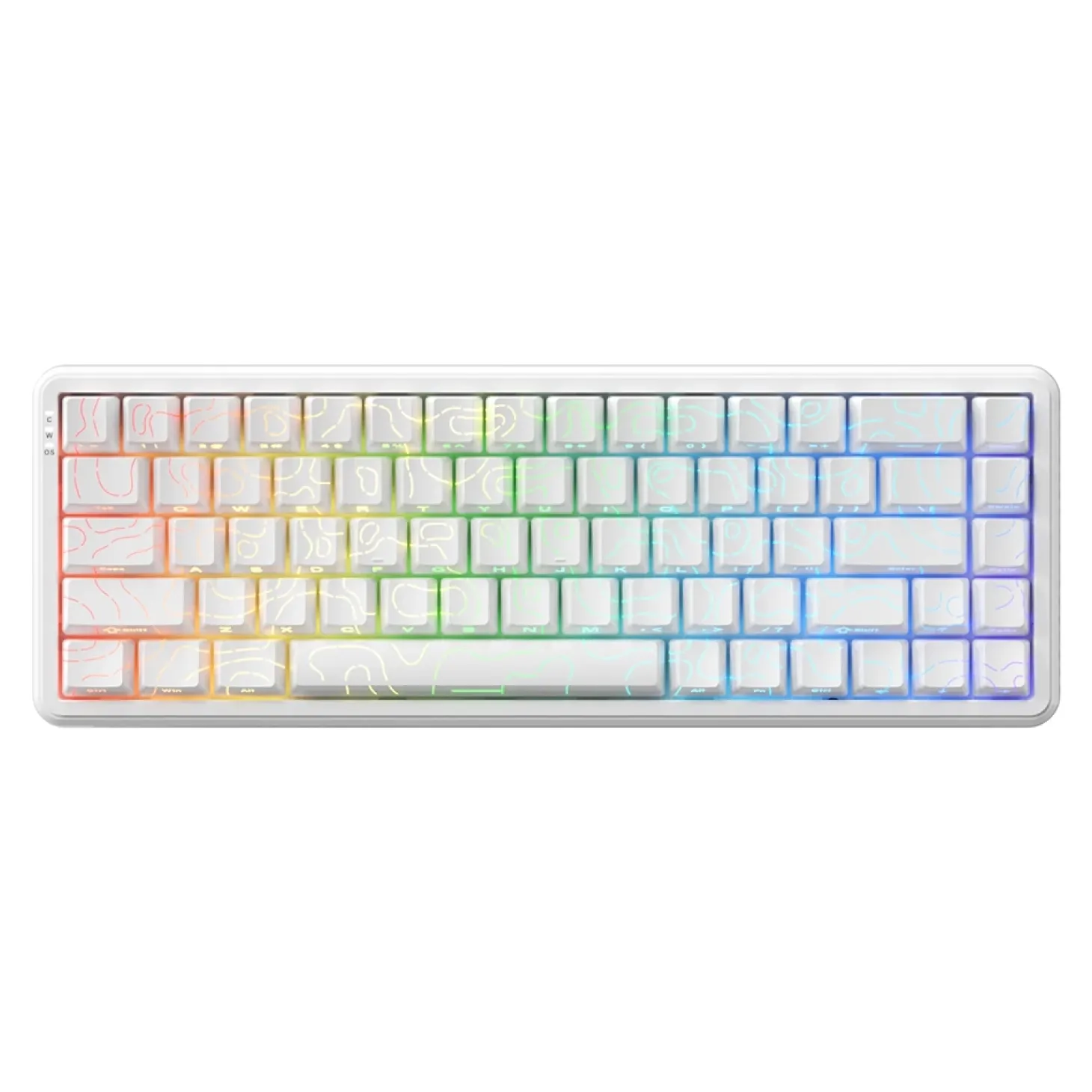 Ajazz AK680 MAX Magnetic ANSI US Blanc Side-Printed