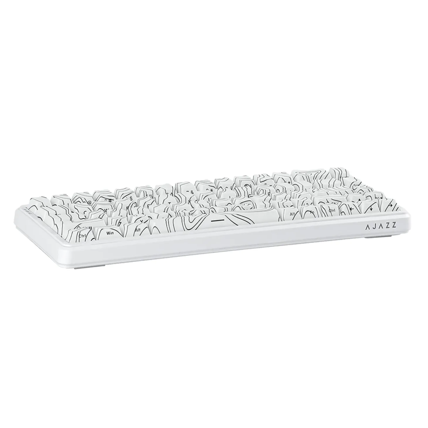 Ajazz AK680 MAX Magnetic ANSI US Blanc Side-Printed