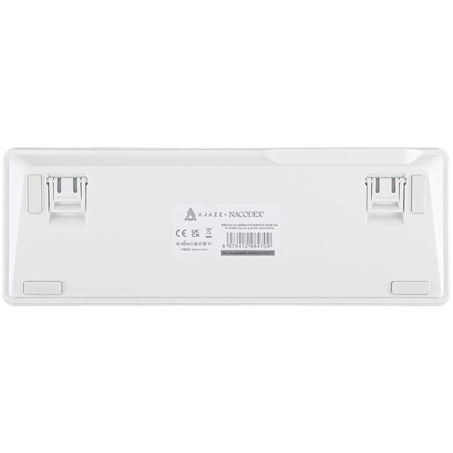 Ajazz AK680 MAX Magnetic ANSI US Blanc Side-Printed