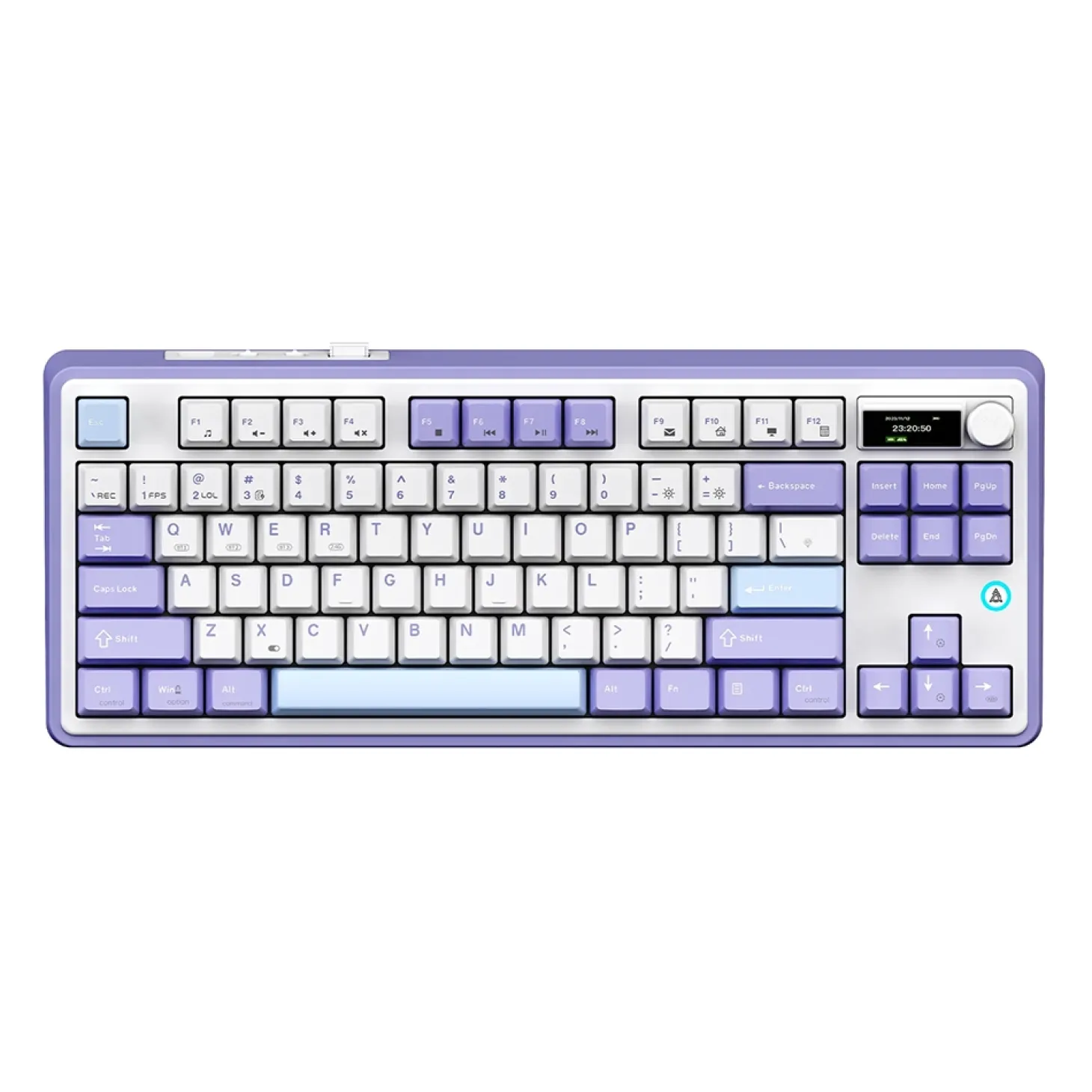 Ajazz AK870 Wireless Magnetic ANSI US Blanc Bleu Rose