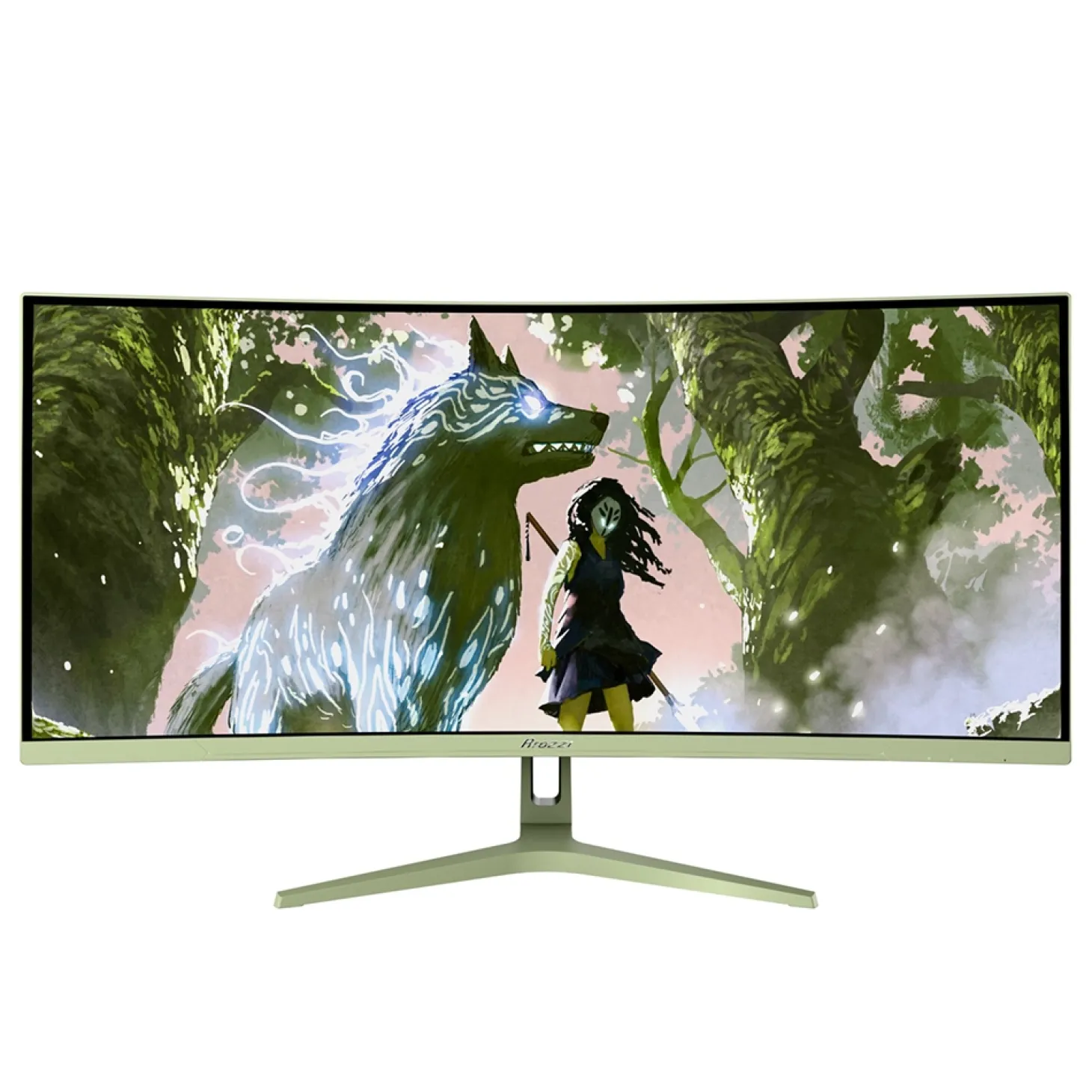 Arozzi Nova 34″ VA 2K UWQHD 165Hz Forest Green