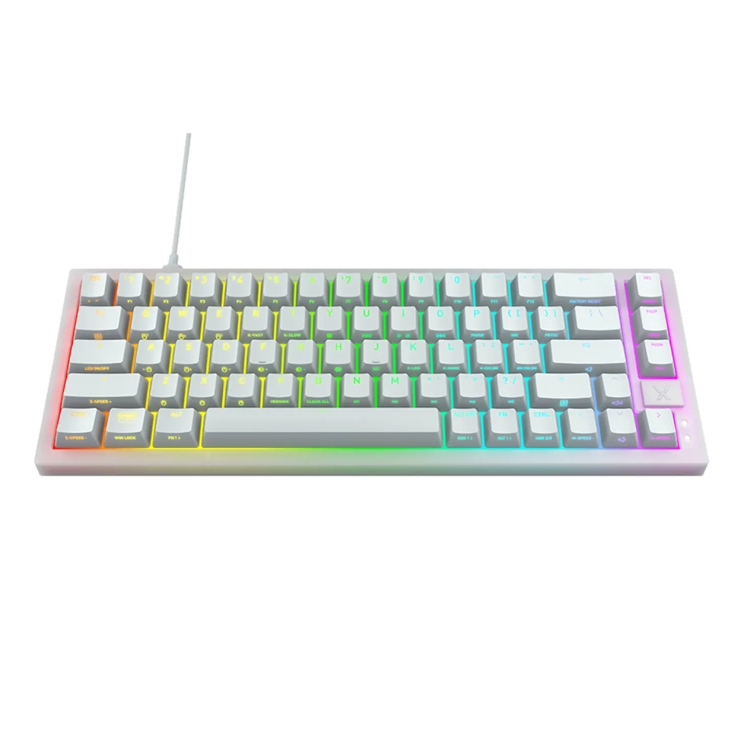 Cherry Xtrfy K5V2 Compact ISO FR Blanc