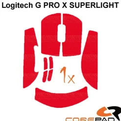 Corepad Grips Logitech G Pro X Superlight / Superlight 2 Soft Rouge