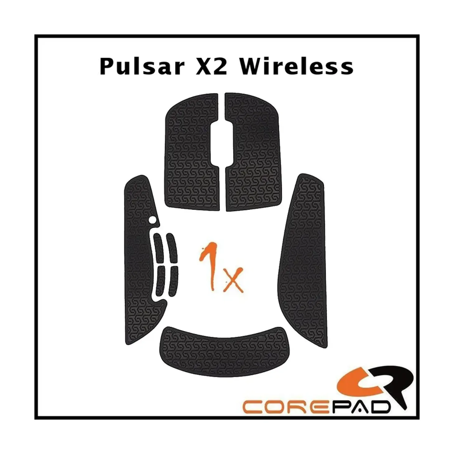Corepad Grips Pulsar X2 / X2-V2 Wireless Soft Noir