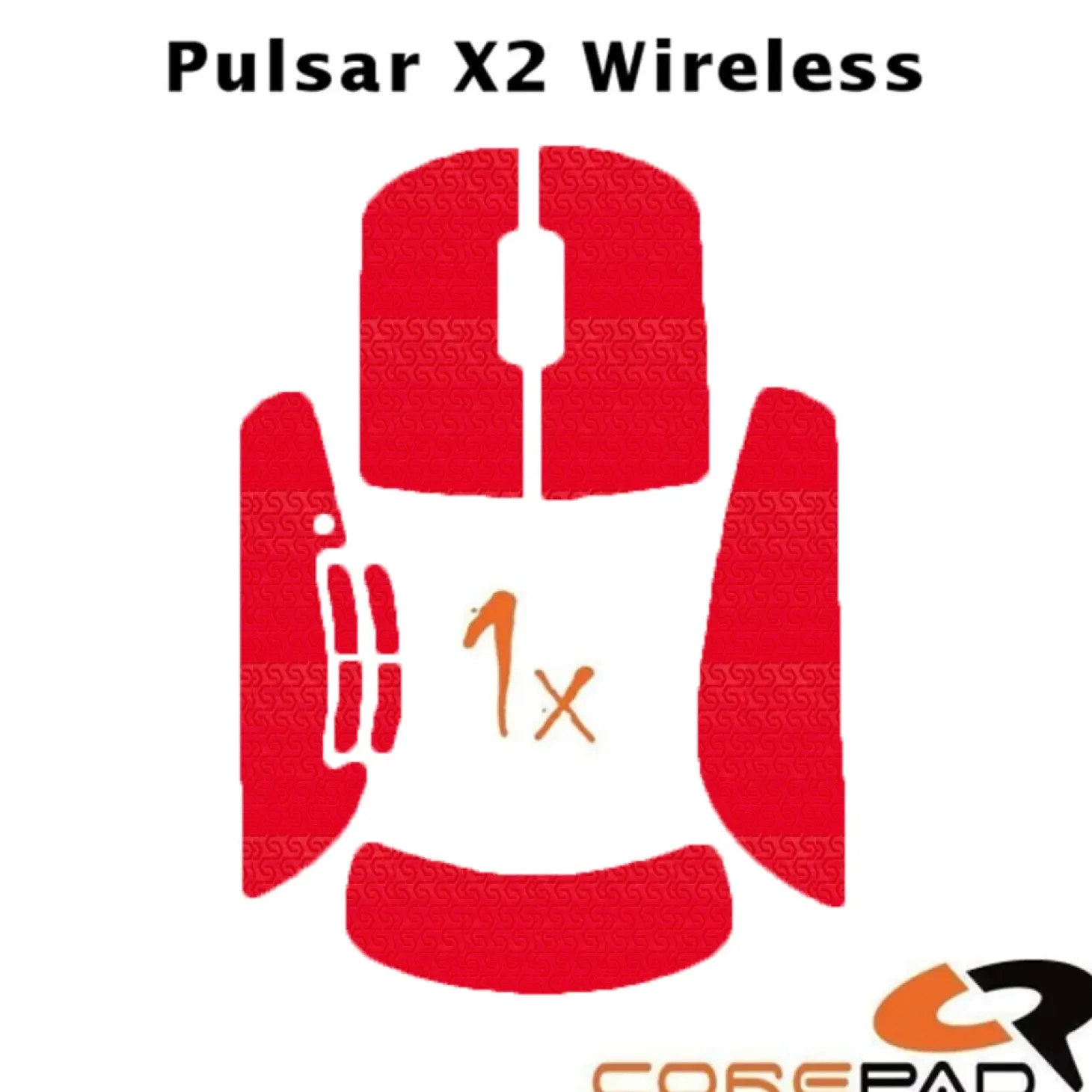 Corepad Grips Pulsar X2 / X2-V2 Wireless Soft Rouge