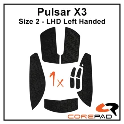 Corepad Grips Pulsar X3 LHD Wireless Soft Noir