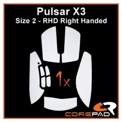 Corepad Grips Pulsar X3 RHD Wireless Soft Blanc