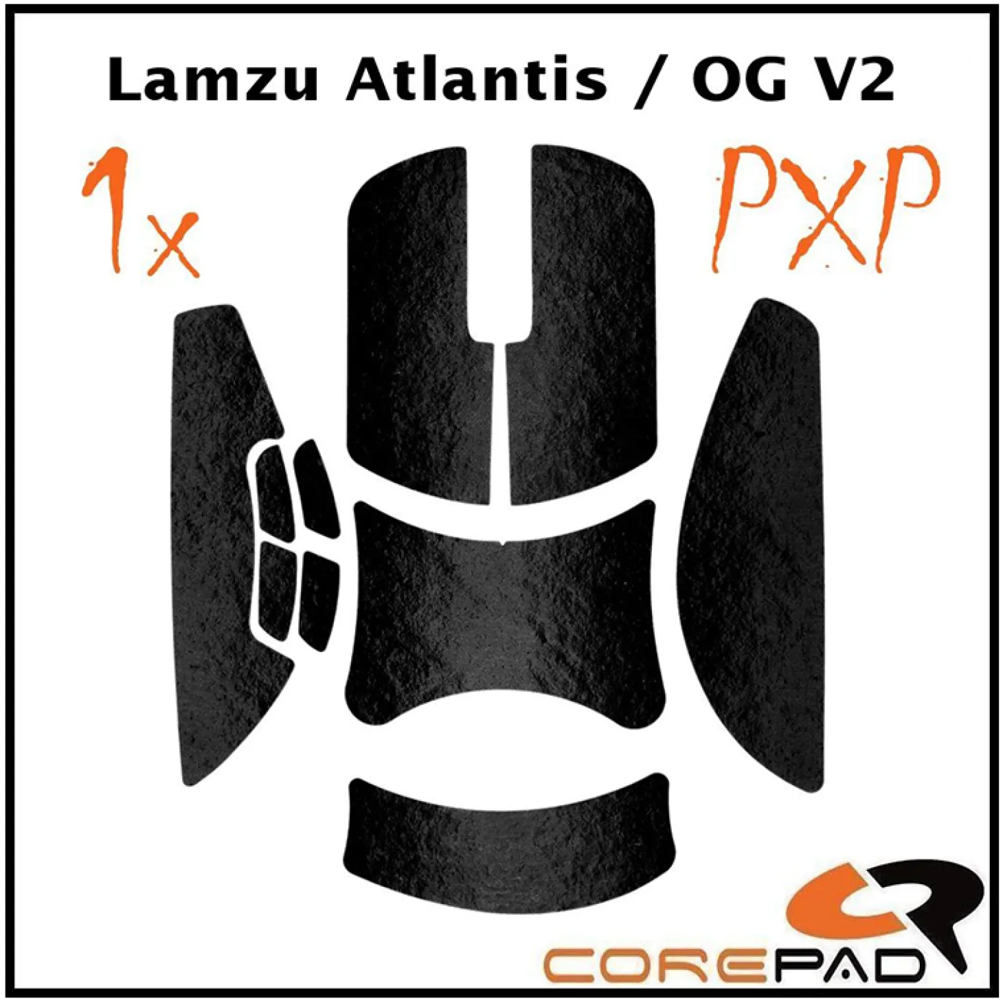 Corepad Grips PXP Lamzu Atlantis Superlight Wireless / OG V2 / OG V2 4K Noir