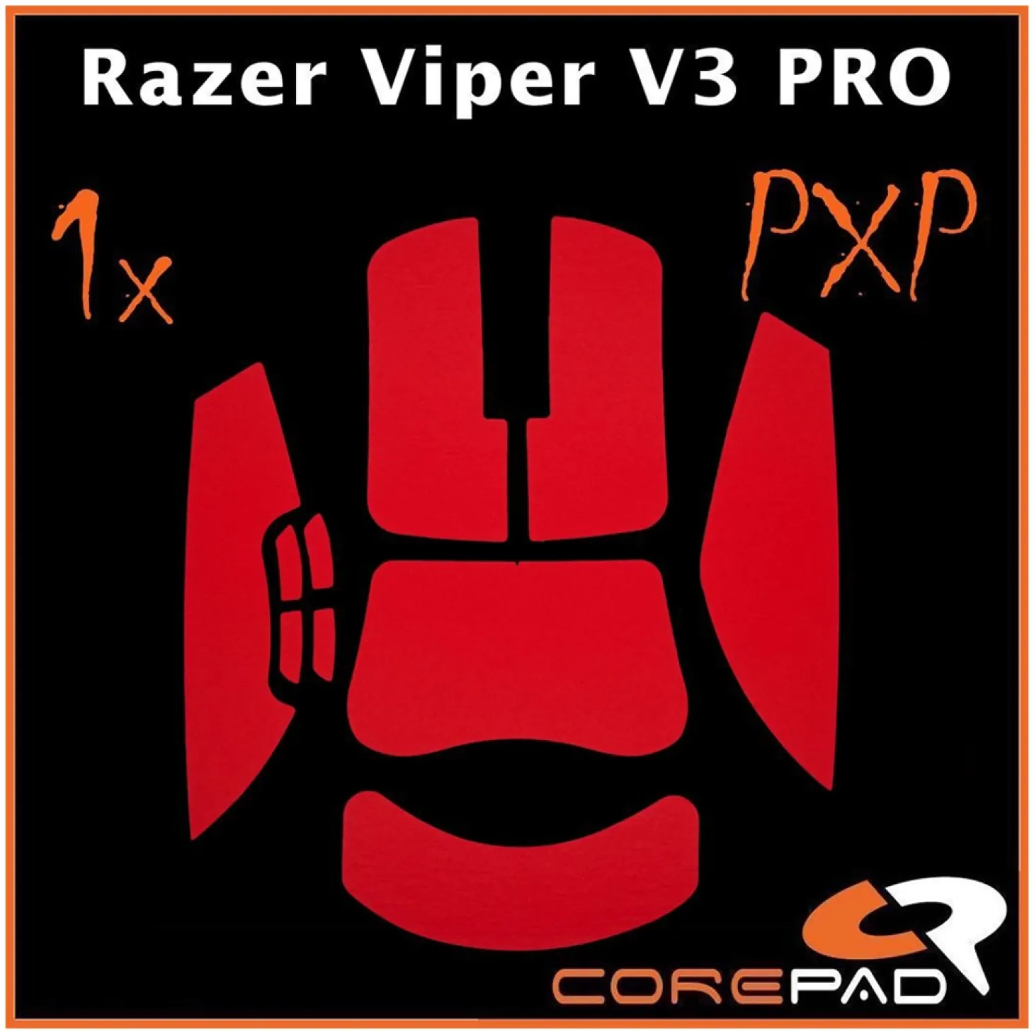Corepad Grips PXP Razer Viper V3 Pro Rouge