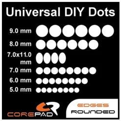 Corepad Patins Teflon PRO #02 Dots Universels 0,85 mm