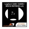 Corepad Patins Teflon PRO Logitech G400 / G400S / MX518 REFRESH v2
