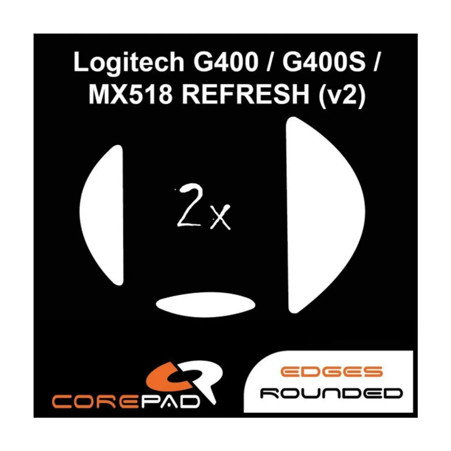 Corepad Patins Teflon PRO Logitech G400 / G400S / MX518 REFRESH v2