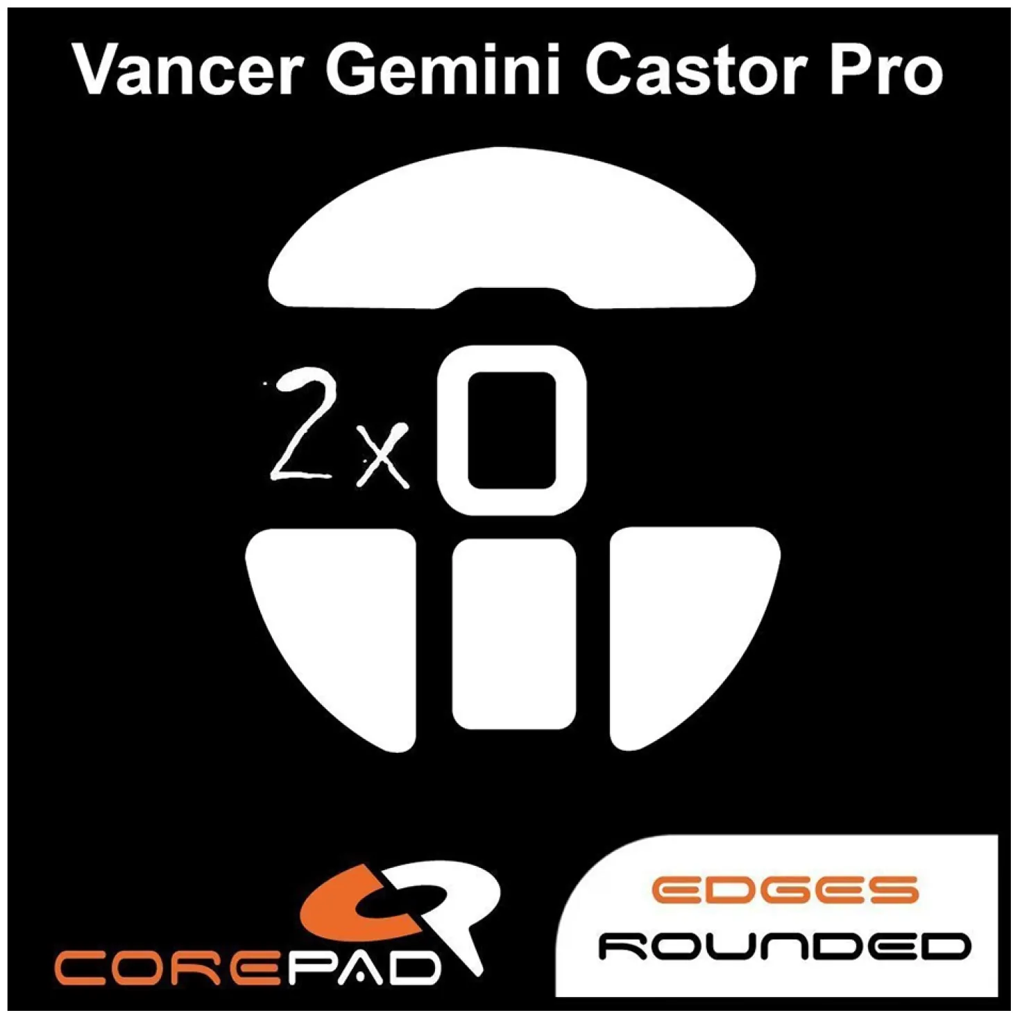 Corepad Patins Teflon PRO Vancer Gemini Castor Pro Wireless