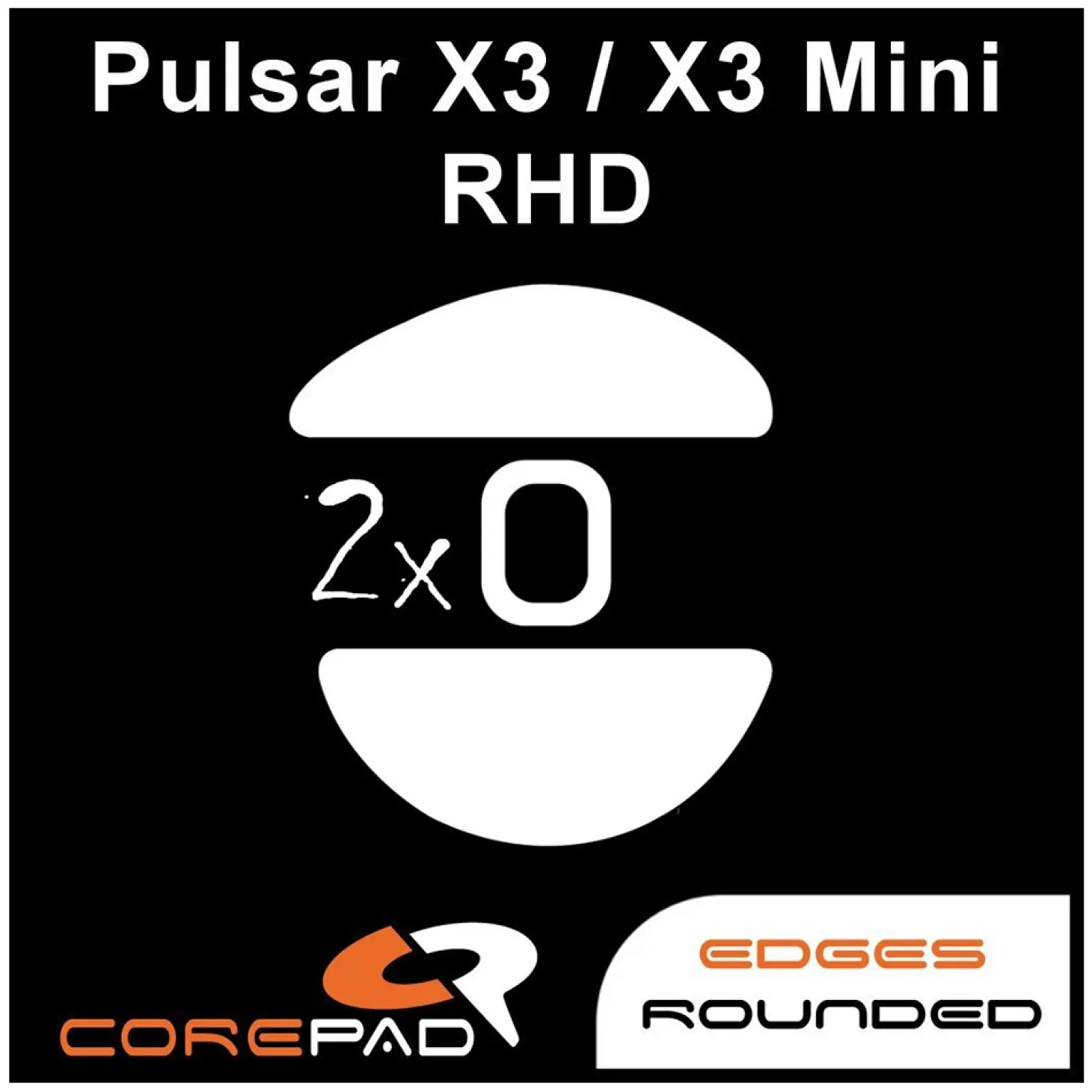 Corepad Patins Teflon PRO Pulsar X3 RHD / X3 Mini RHD