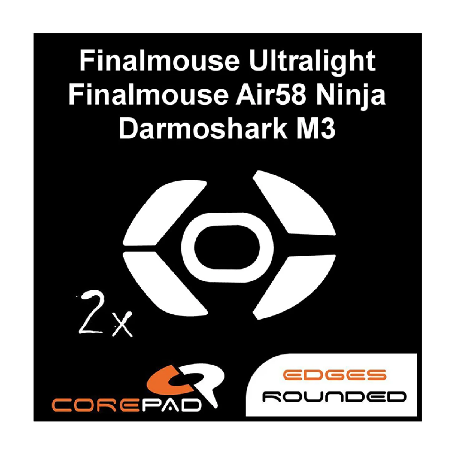 Corepad Patins Teflon PRO FinalMouse Darmoshark M3 / Darmoshark M3 4K / FinalMouse Ultralight Pro / Tournament Pro / Air58 Ninja