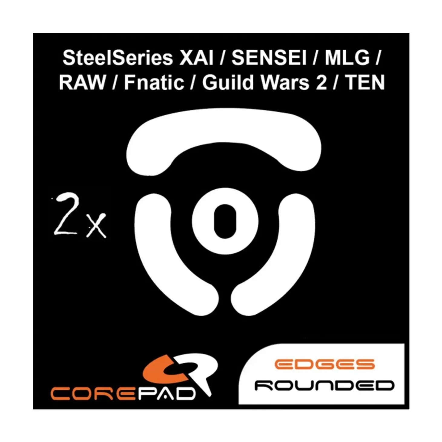 Corepad Patins Teflon PRO Steelseries XAI / Sensei / Sensei Ten / MLG / RAW / Fnatic / Guild Wars 2