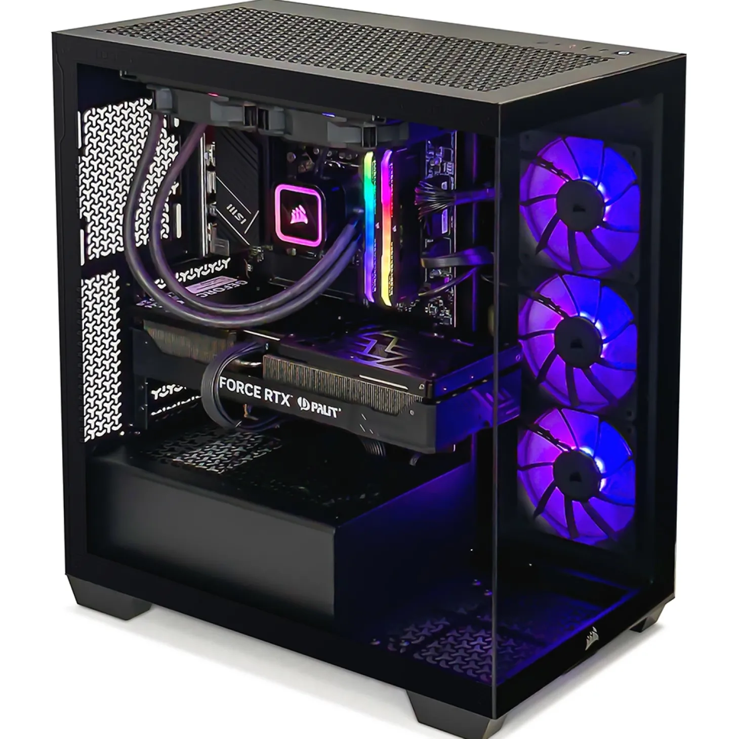 CORSAIR iCUE 3500X – Intel Core I7 12700KF – RTX 4060 – 16Go DDR4 3600Mhz – SSD 1To Noir