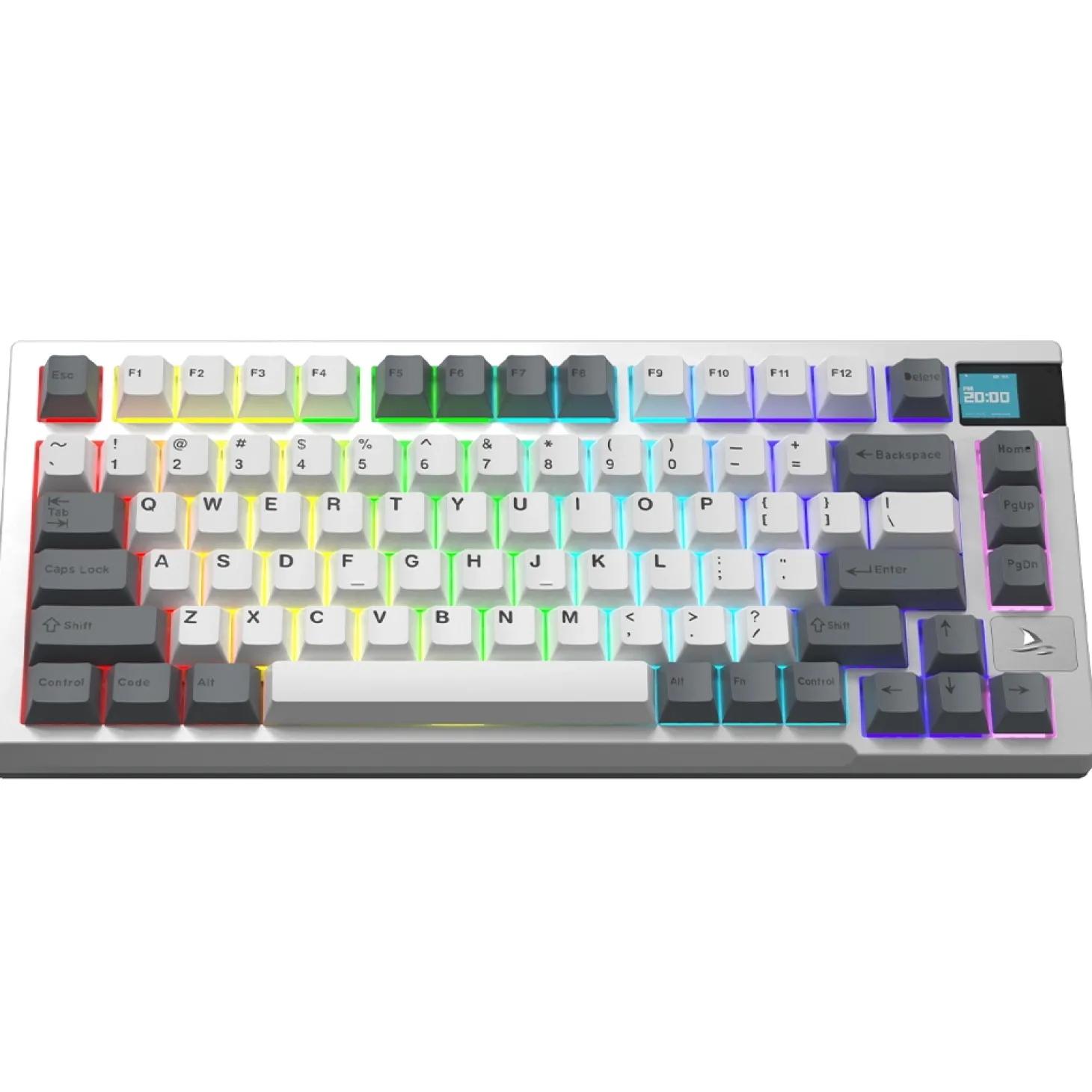 Darmoshark K8 Wireless Blanc/Gris ANSI US