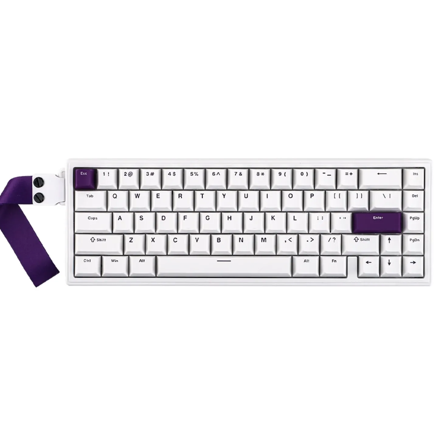 Epomaker HE68 ANSI US White Purple