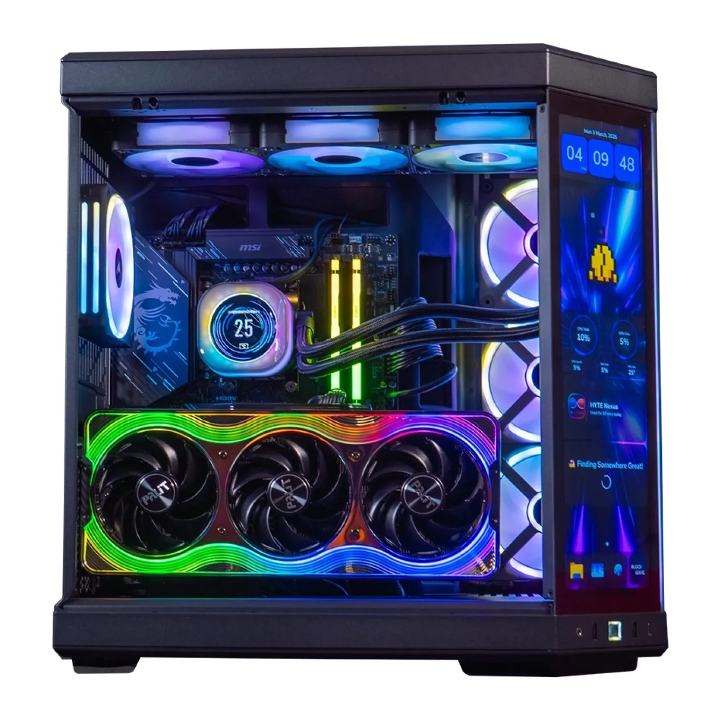 FlowUp LVL 7 Touch – RTX 5090 – AMD Ryzen 7 9800X3D – 32Go DDR5 – SSD 2To