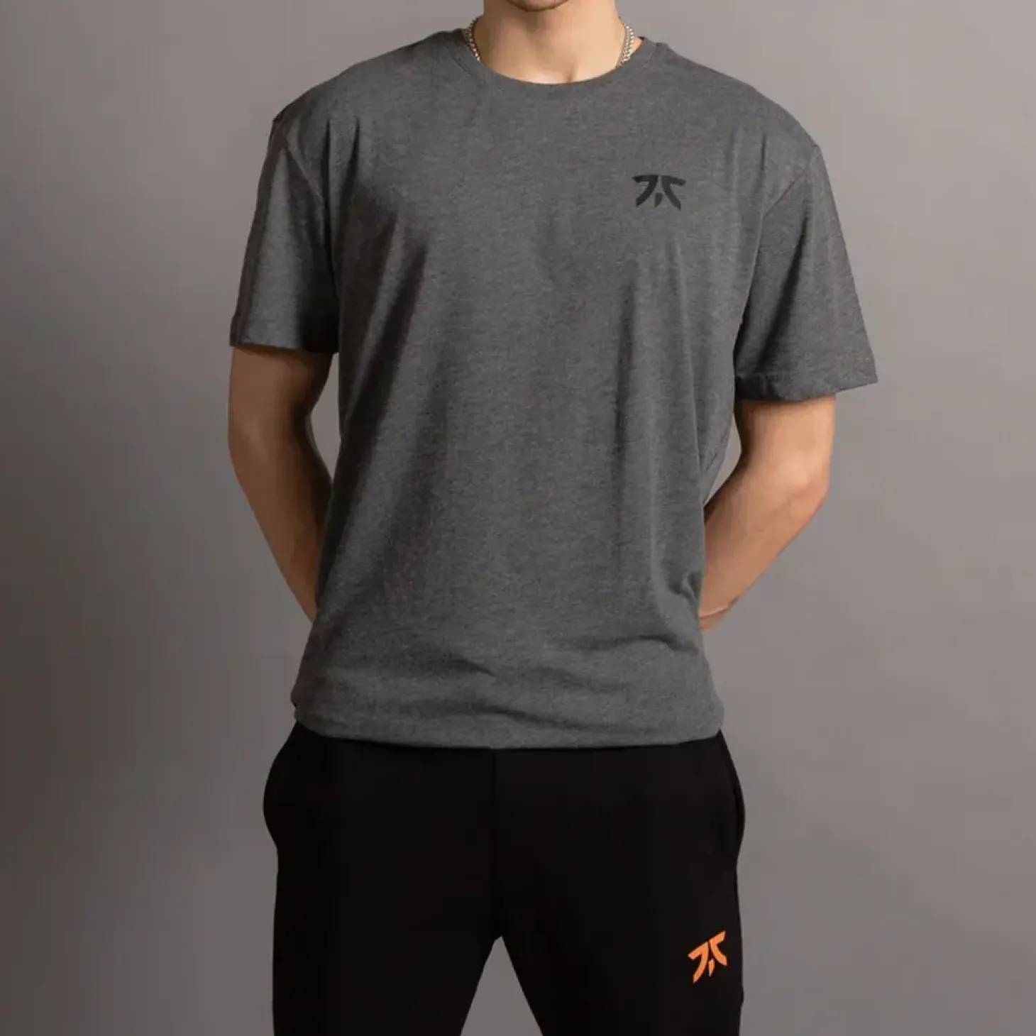 Fnatic T-Shirt Crest Gris