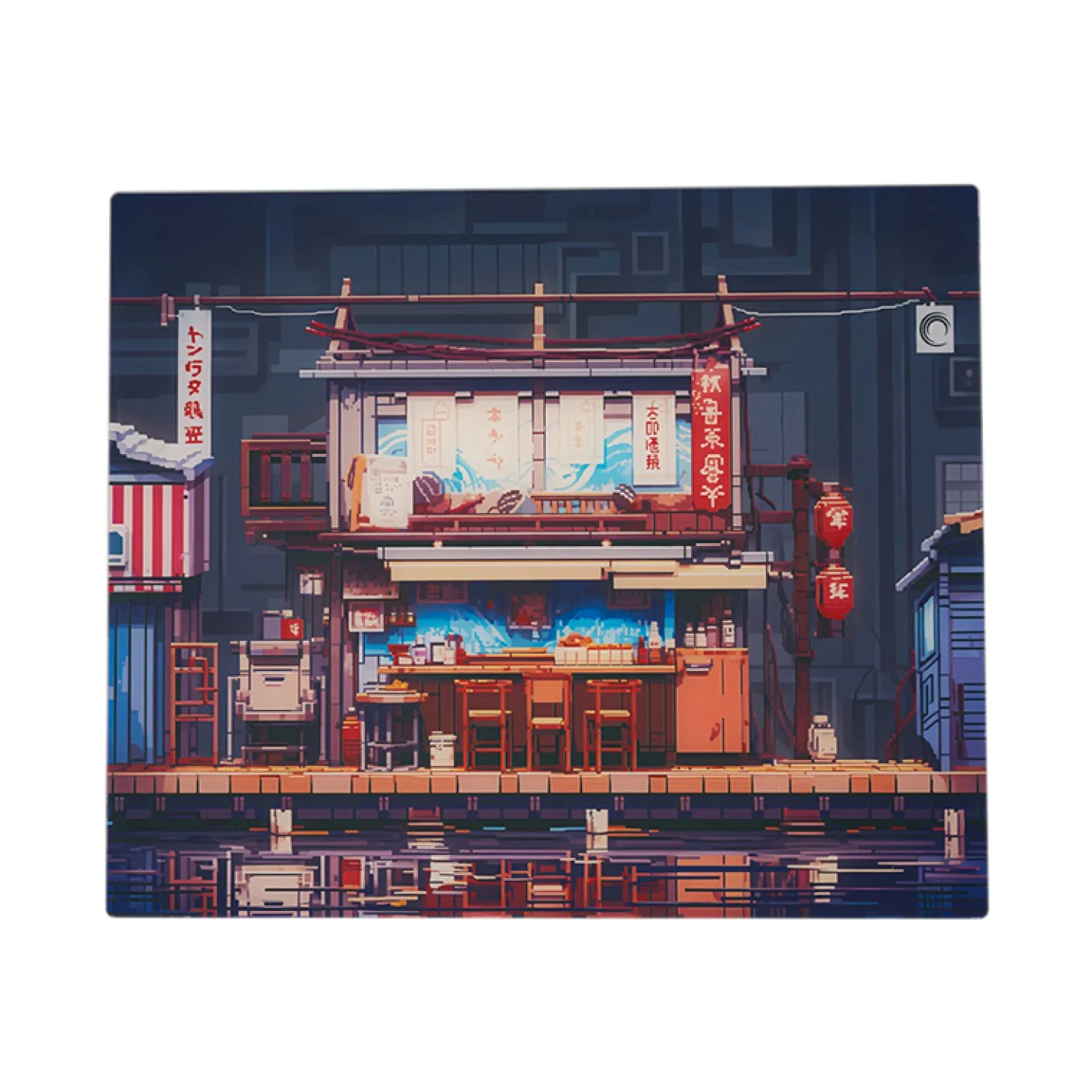 La Onda Tapis de Souris en Verre Glaze M