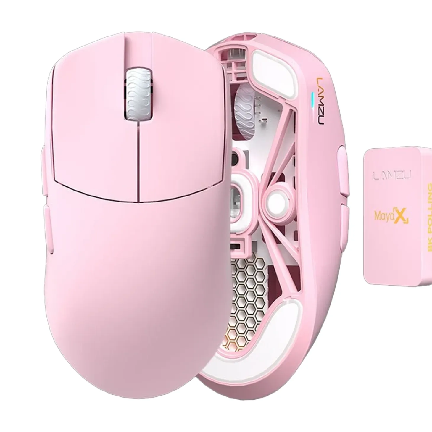 Lamzu Maya X 8K Wireless Light Pink