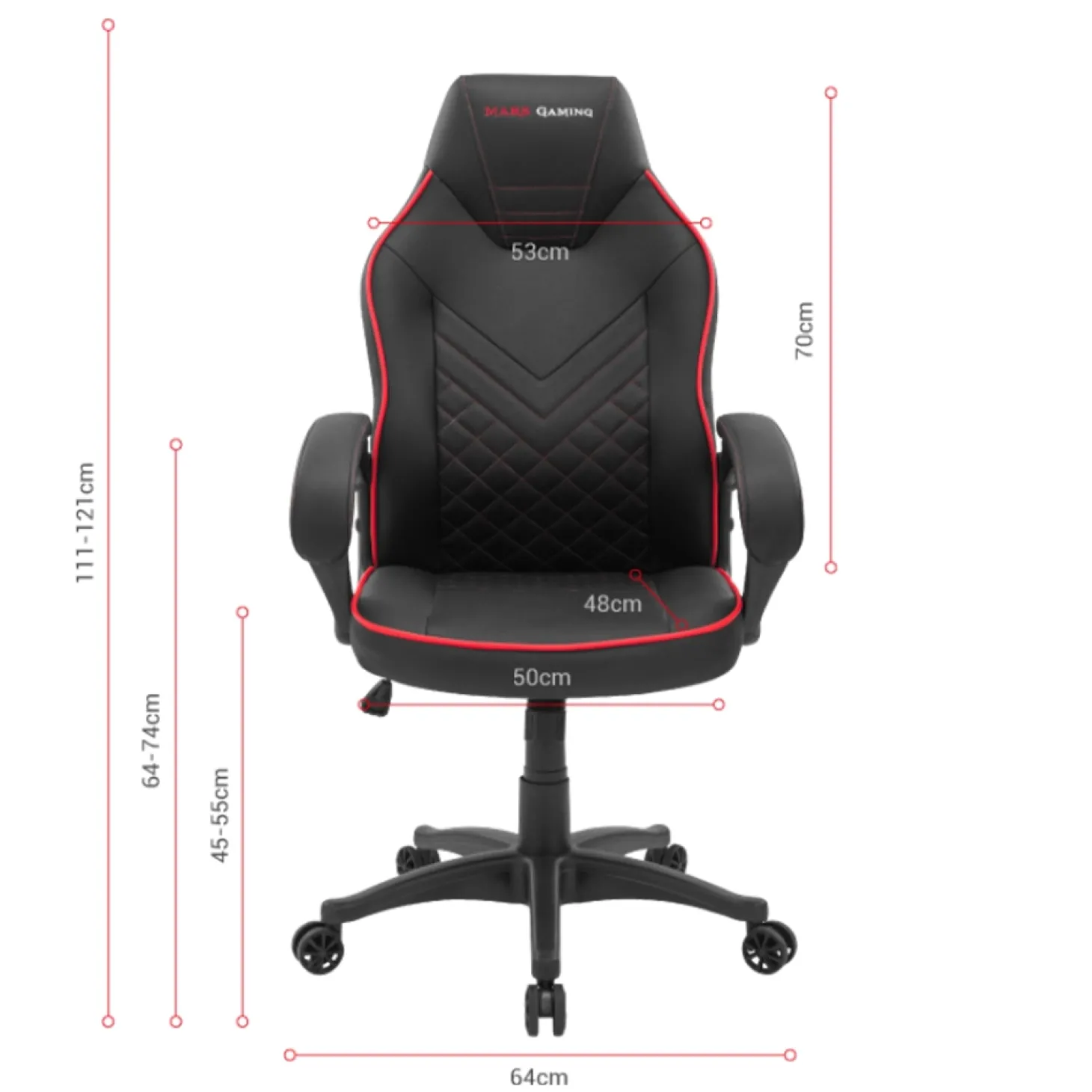 Mars Gaming MGCX ONE Noir/Jaune