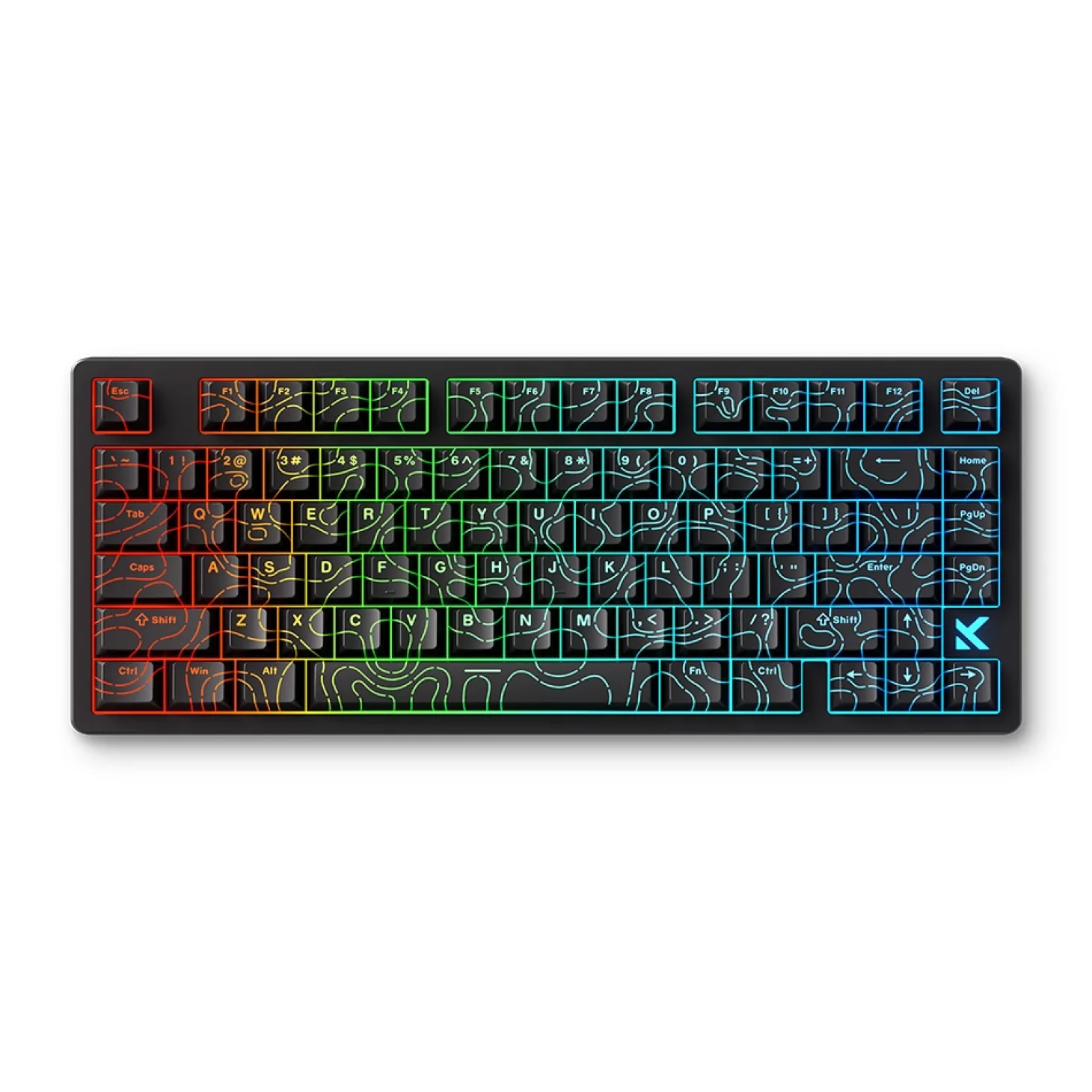MCHOSE Jet 75 Magnetic ANSI US Topographic Noir