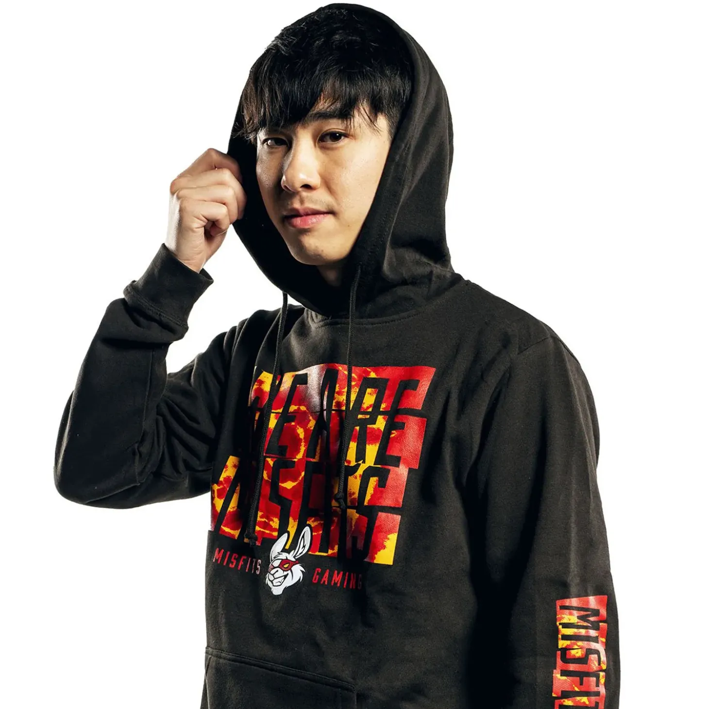 Misfits Hoodie Dyed Logo Noir