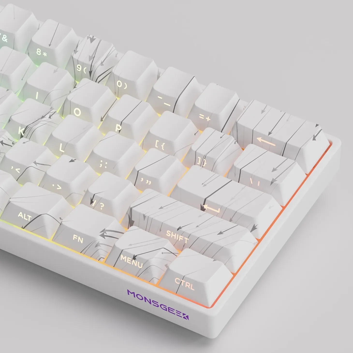 MonsGeek FUN60 MAX HE Wireless ANSI US Nebula Blanc