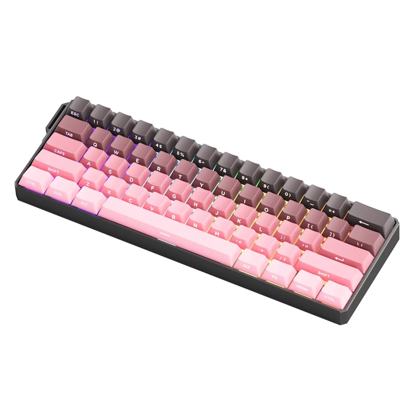 MonsGeek FUN60 ULTRA HE Wireless ANSI US Black and Pink Gradient