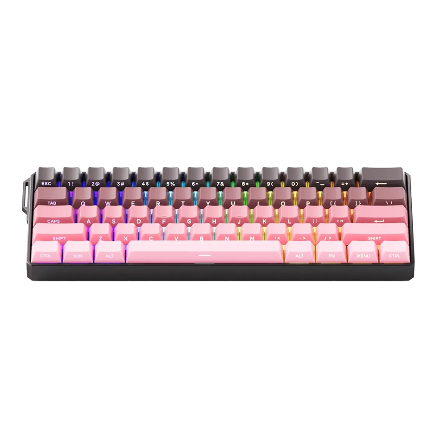 MonsGeek FUN60 ULTRA HE Wireless ANSI US Black and Pink Gradient