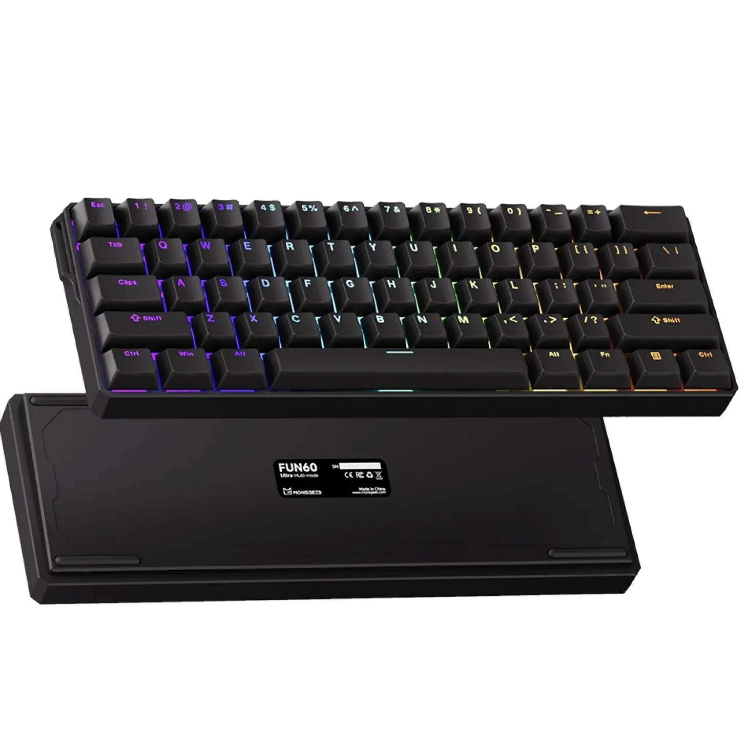 MonsGeek FUN60 ULTRA TMR Wireless ANSI US Noir