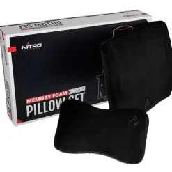 Nitro Concepts Set de Coussins à Mémoire de Forme Noir