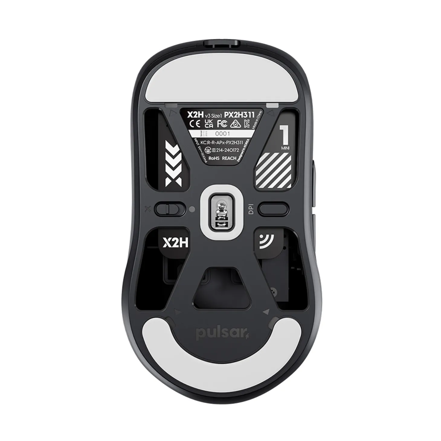 Pulsar X2-H V3 Mini Wireless Noir