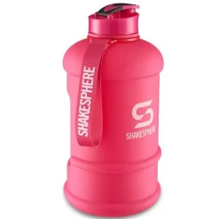 ShakeSphere Bouteille 1.3l Rose Mat Logo Blanc