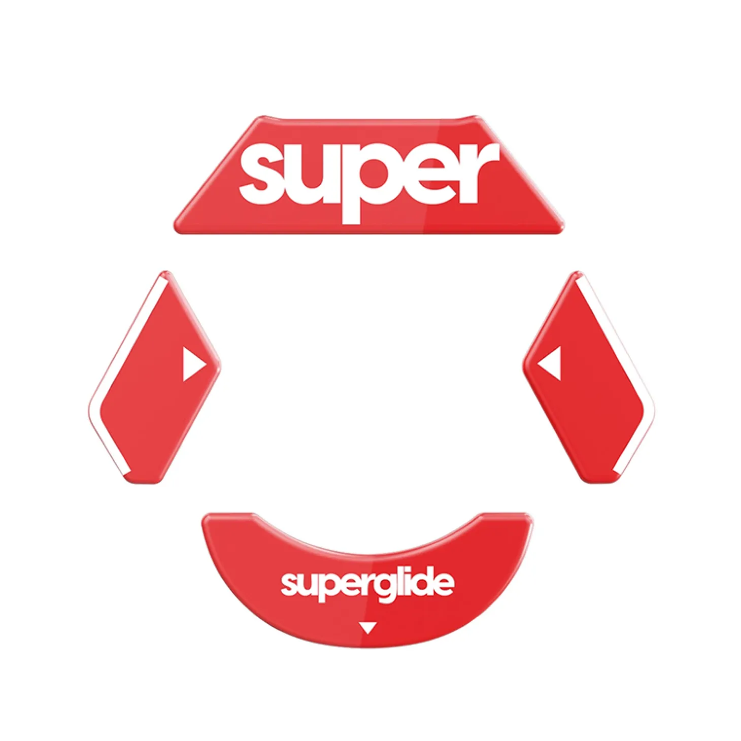 Superglide Type-C Patins en Verre Logitech G900/903 Rouge