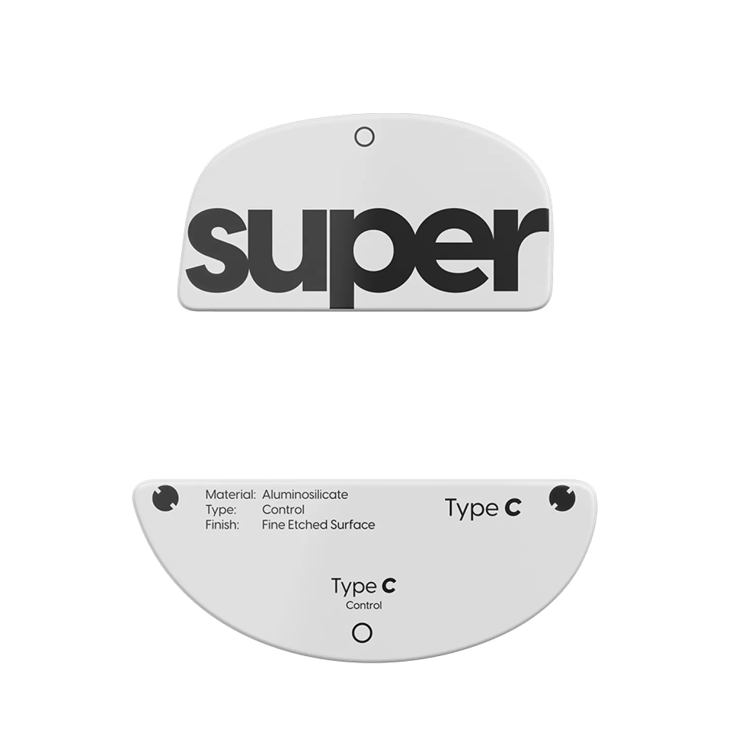 Superglide Type-C Patins en Verre Pulsar ZywOo The Chosen Mouse Blanc