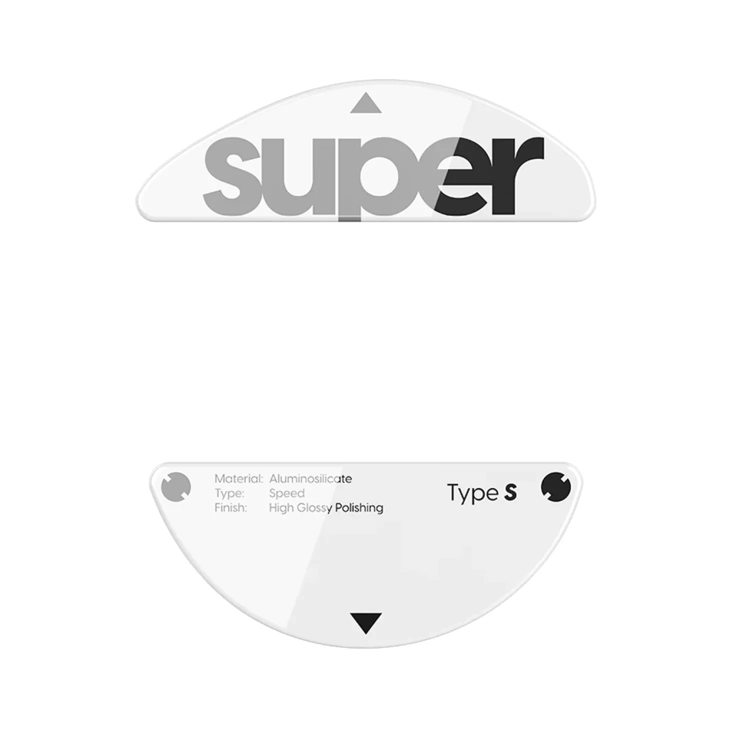 Superglide Type-S Patins en Verre Pulsar X3 Series Blanc