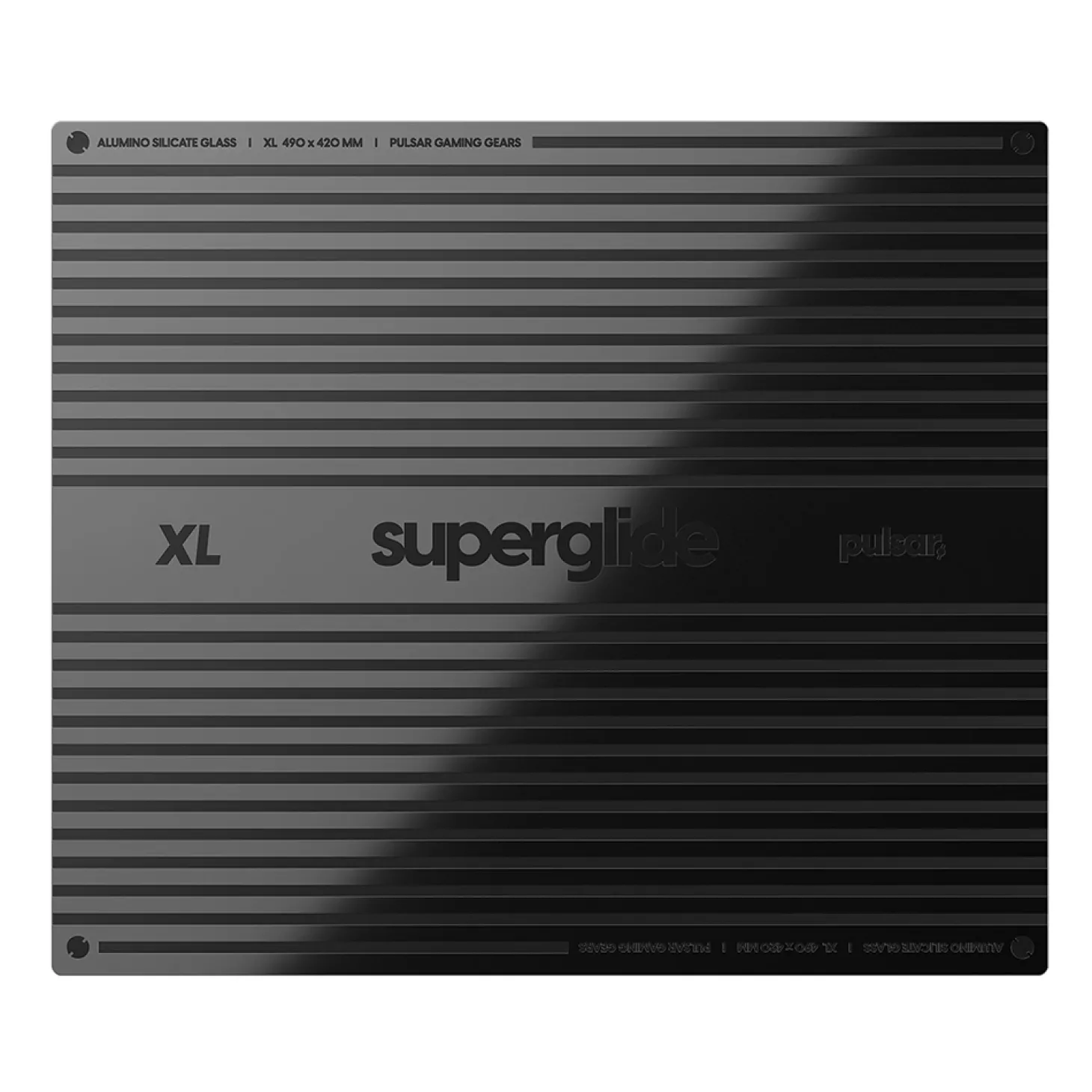 Superglide V2 Tapis de Souris en Verre XL Noir