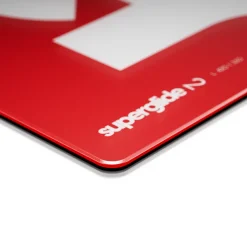 Superglide V2 Tapis de Souris en Verre L Rouge