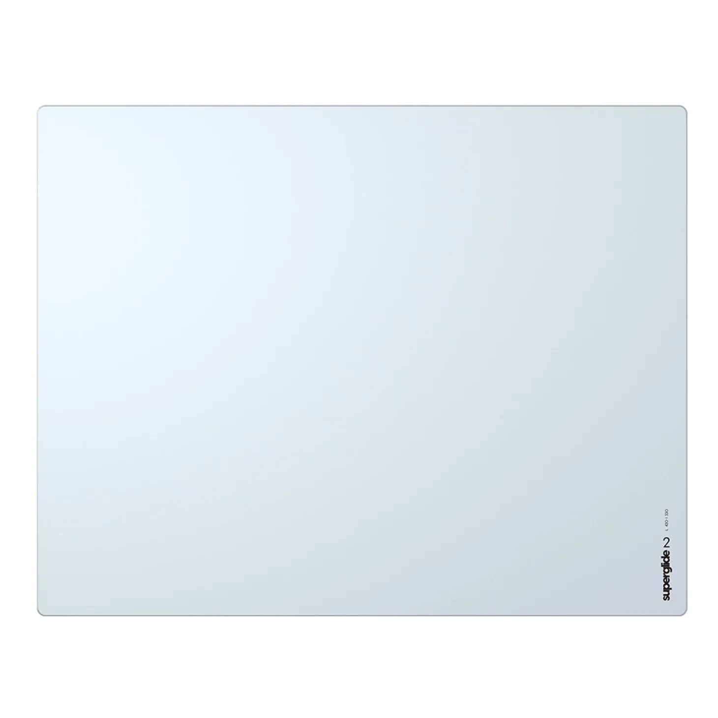 Superglide V2 Tapis de Souris en Verre L Blanc