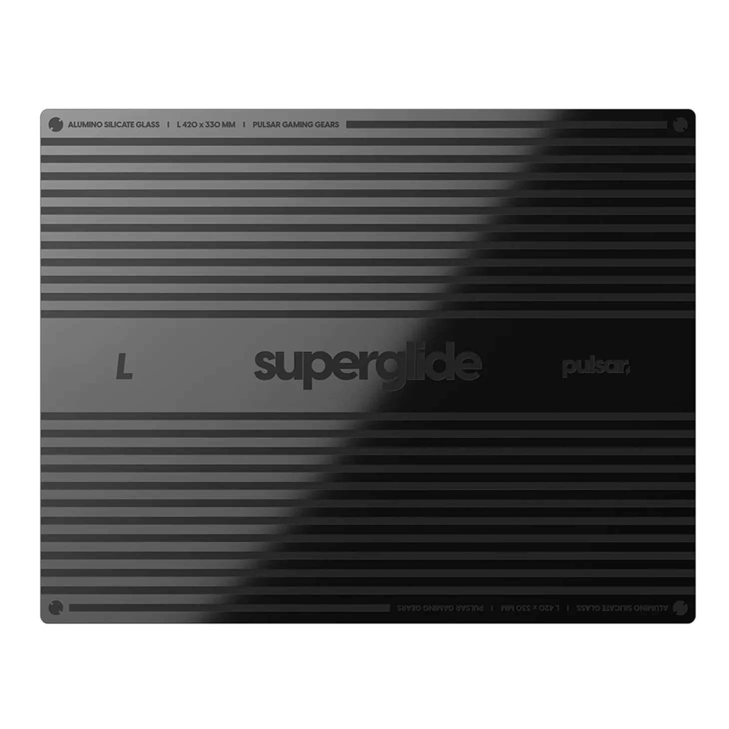 Superglide V2 Tapis de Souris en Verre L Blanc
