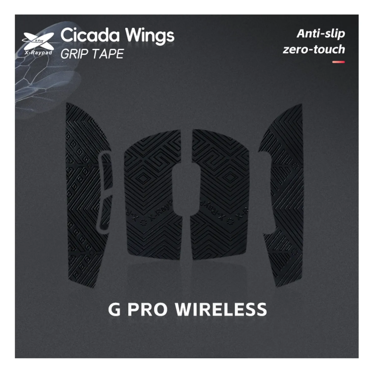 X-Raypad Cicada Wings Grips Logitech G Pro Wireless Noir