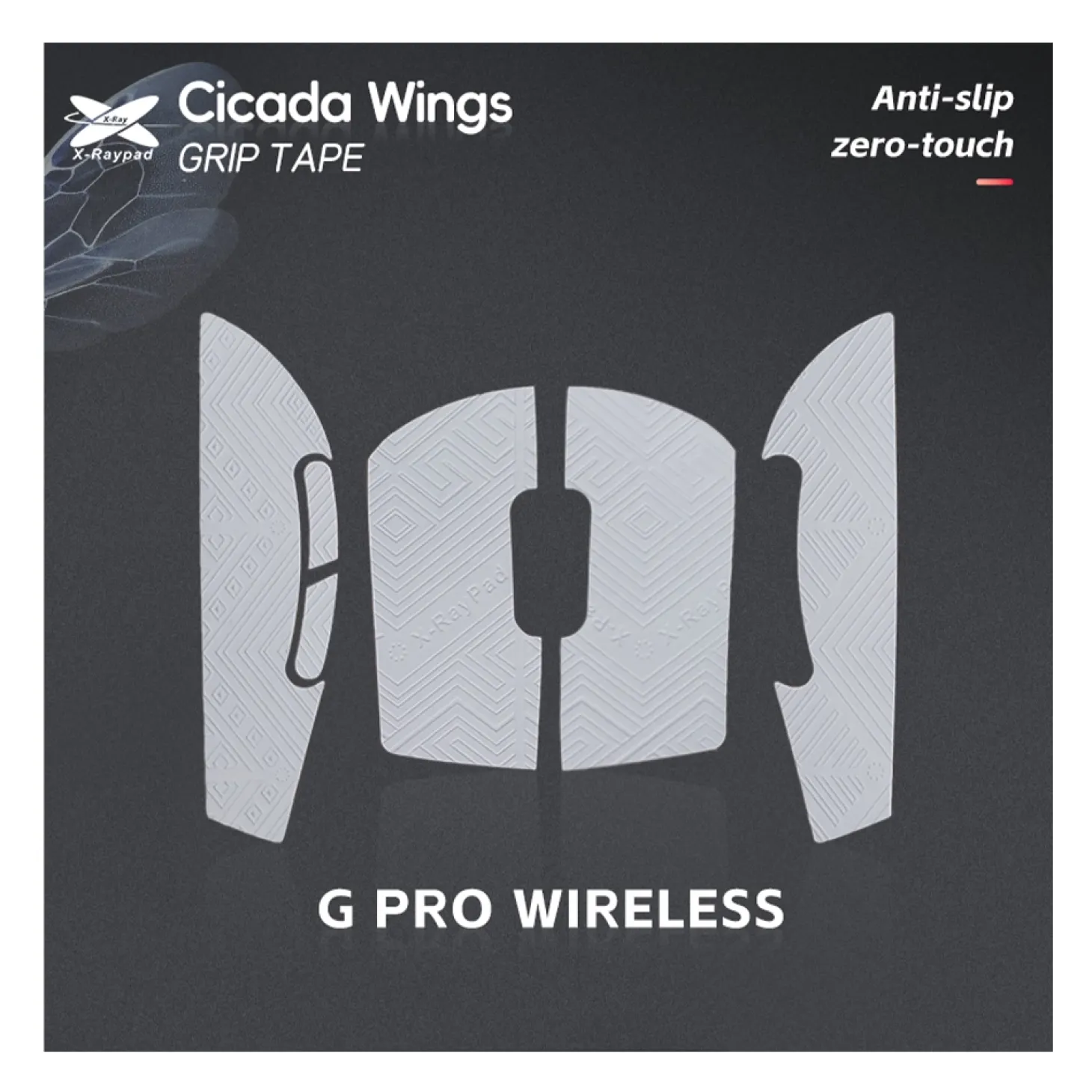 X-Raypad Cicada Wings Grips Logitech G Pro Wireless Blanc