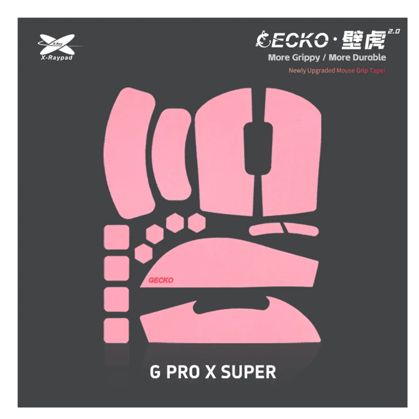 X-Raypad Geckos 2.0 Grips Logitech G Pro X Superlight / Superlight 2 Rose