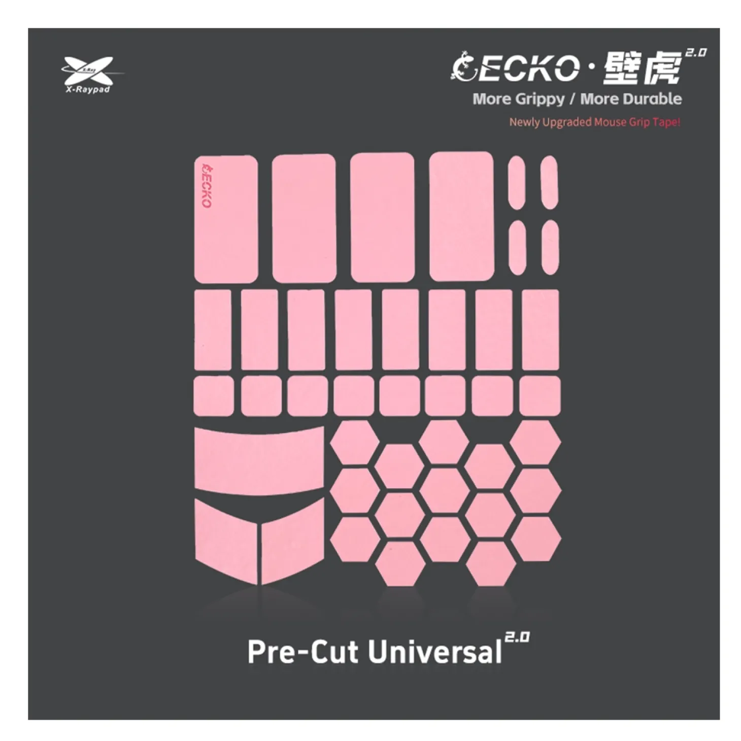 X-Raypad Geckos 2.0 Grips Universels Rose