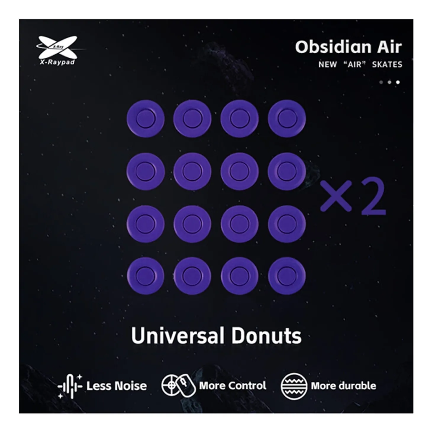 X-Raypad Patins Obsidian Air Universal Donuts DIY
